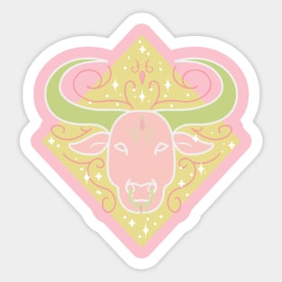 Taurus Bull (Pink) Sticker